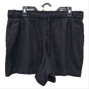 Large GAP Linen Blend High Waist Drawstring Pull On Shorts